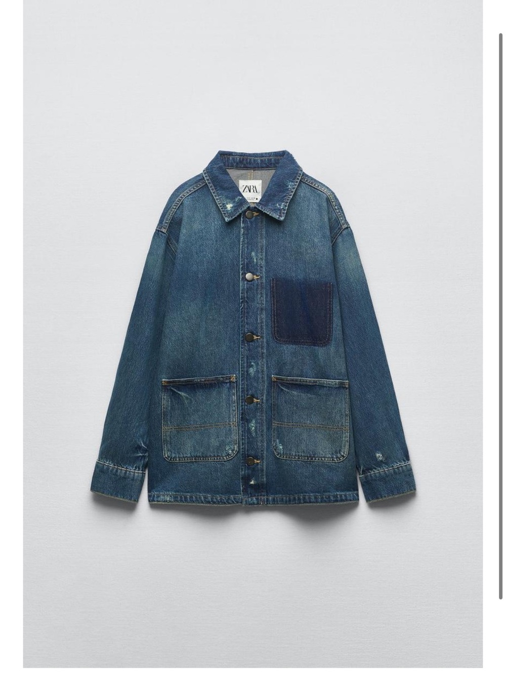 Zara Two-Tone Blue Women's Denim Jacket🩵
